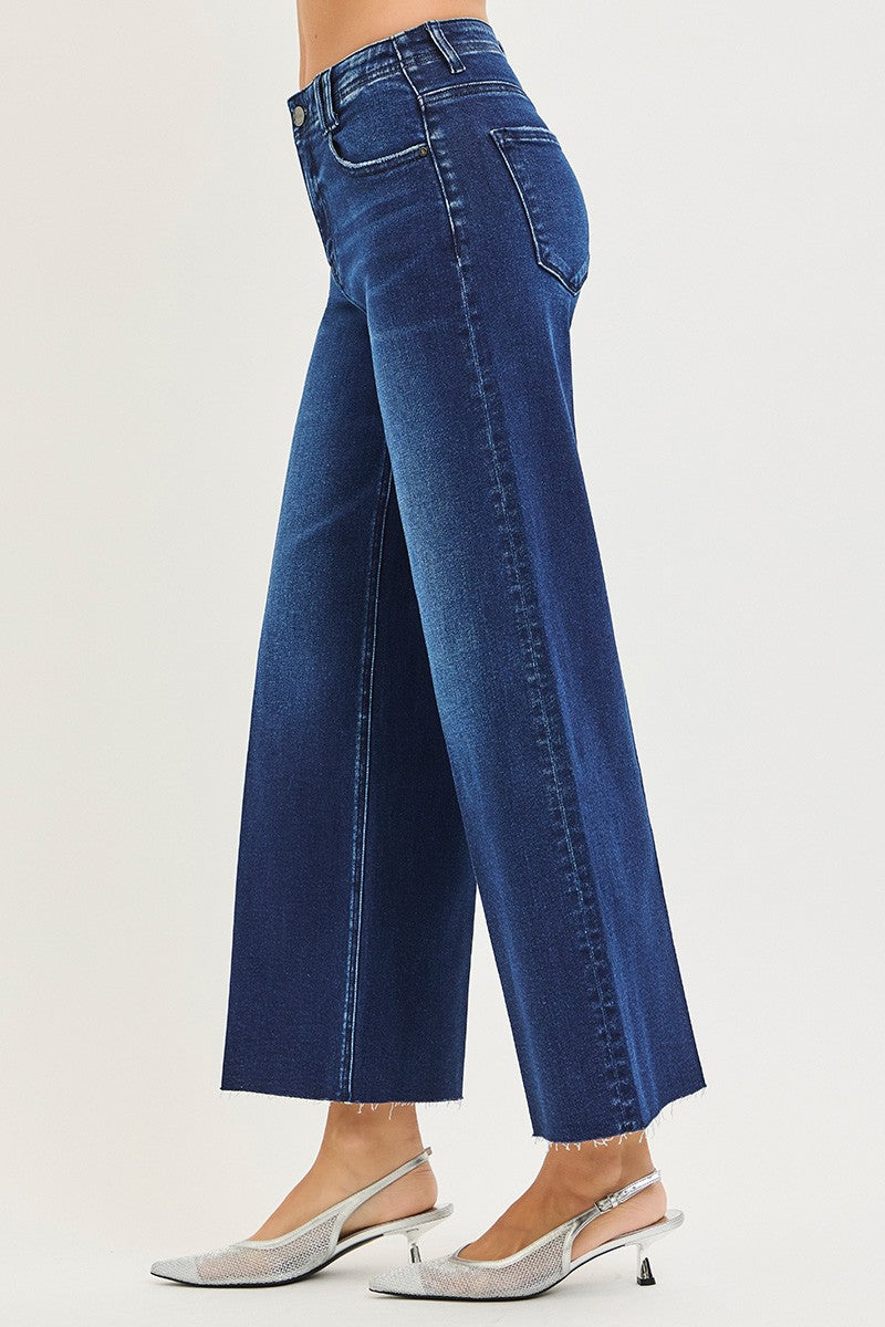 Crop Wide Leg Dark Jean