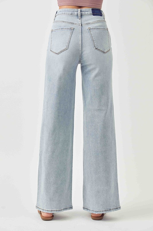High Rise Wide Leg Jeans