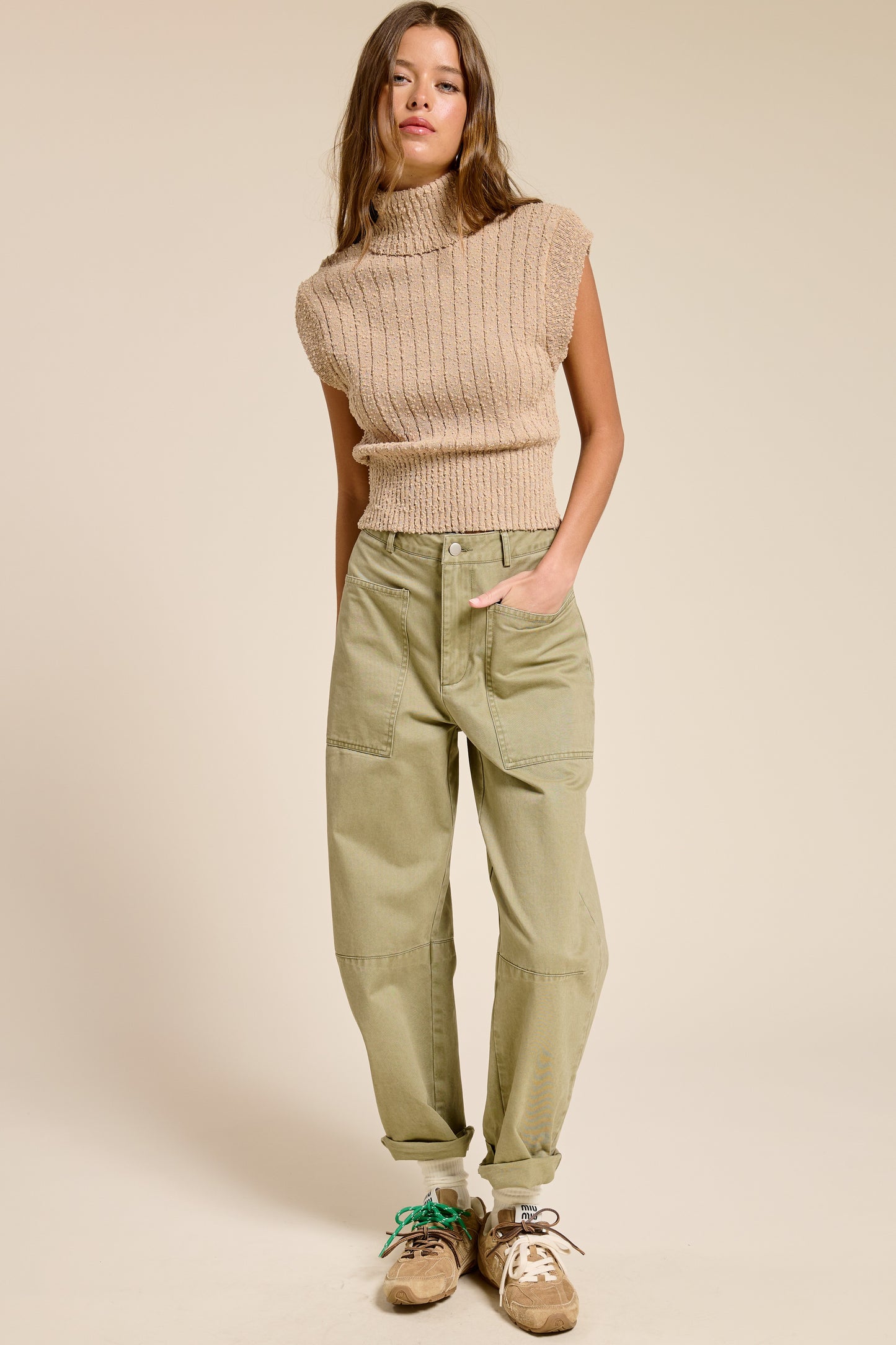 Sleeveless Turtleneck