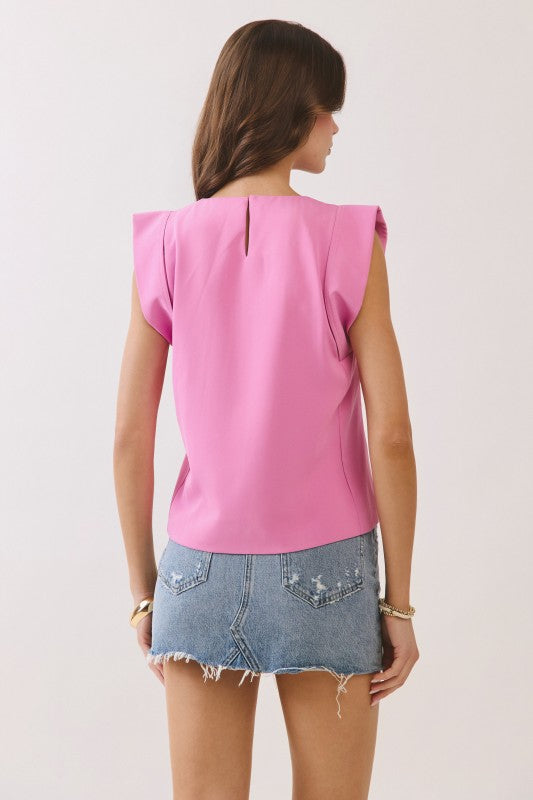 Structured Sleeveless Top