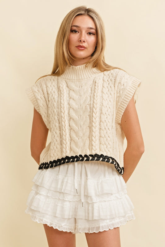 Knit Contrast Sweater