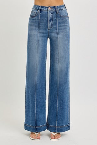 Medium High Rise Wide Front Jean