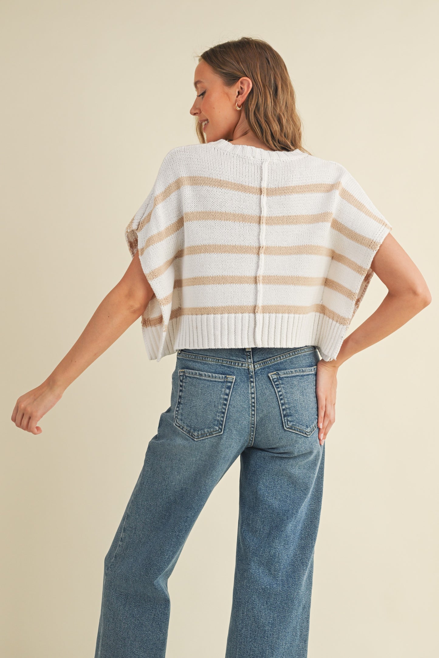 Stripped Crop Sweater