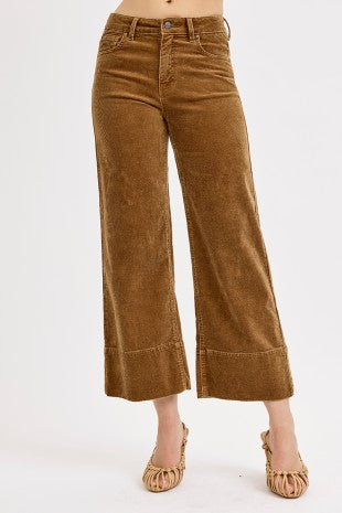 High Rise Corduroy Risen Pants