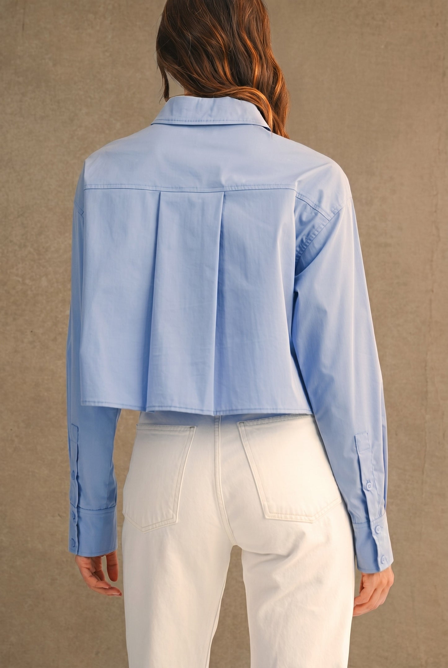 Cropped Button Down Shirt