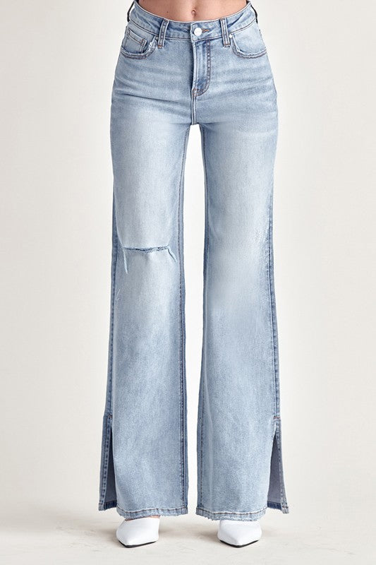 High Rise Wide Leg Jeans