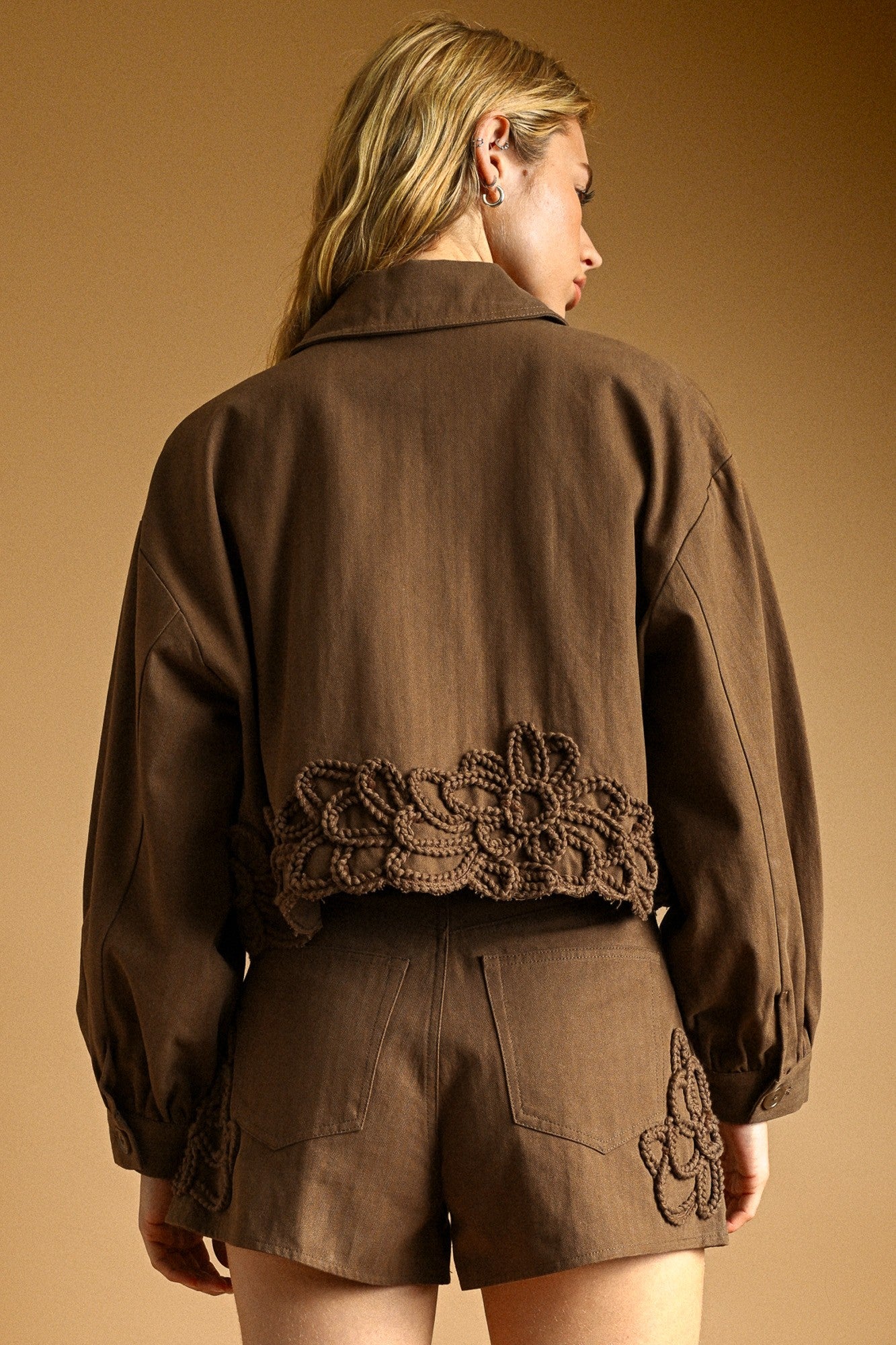 Embroidered Detail Jacket