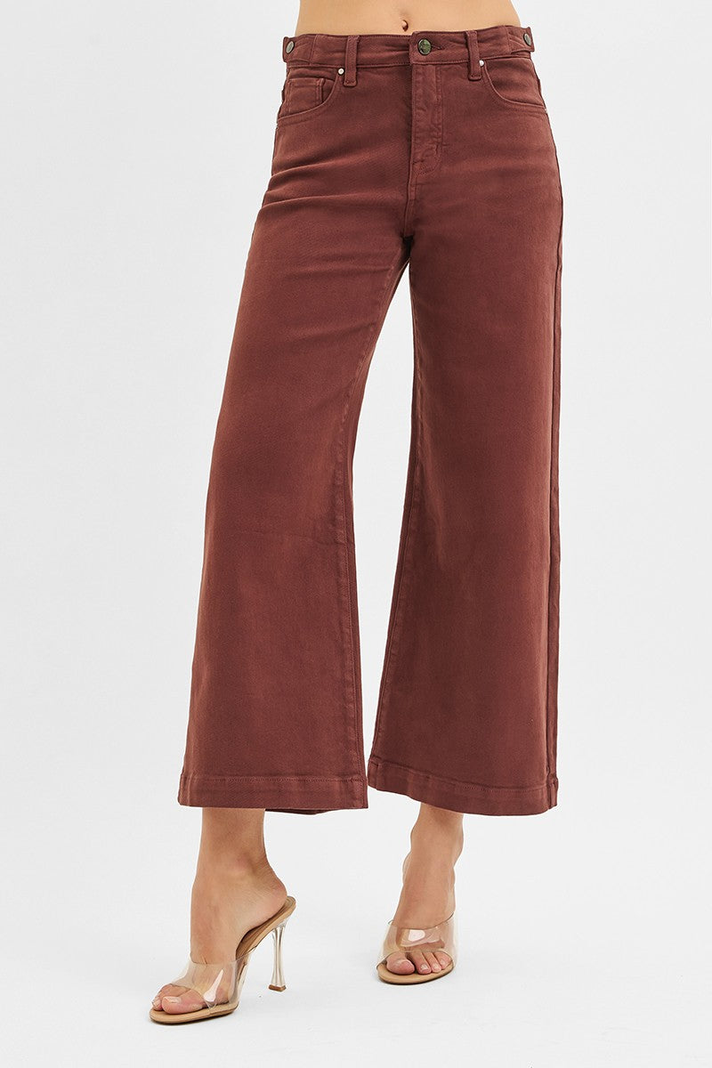 High Rise Cropped Risen Jean
