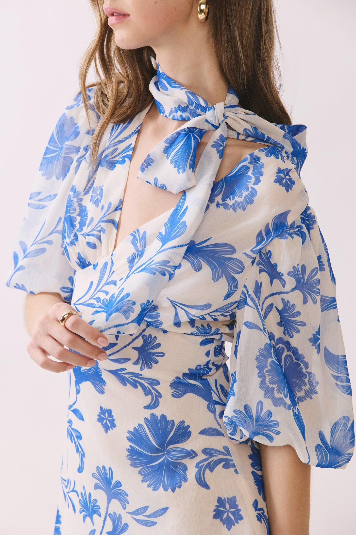 Floral Wrap Mini Dress