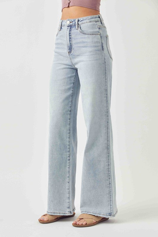 High Rise Wide Leg Jeans