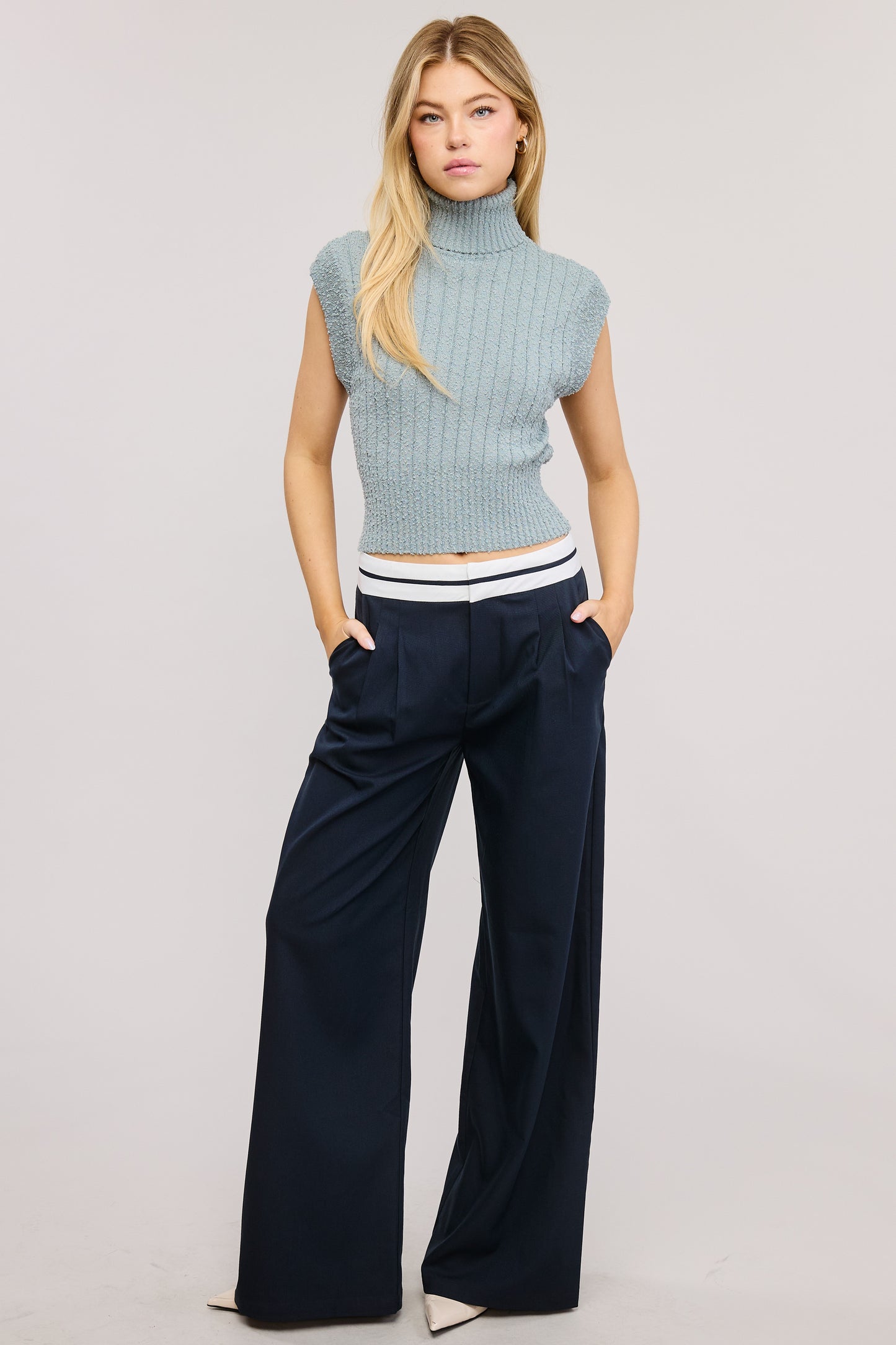 Sleeveless Turtleneck