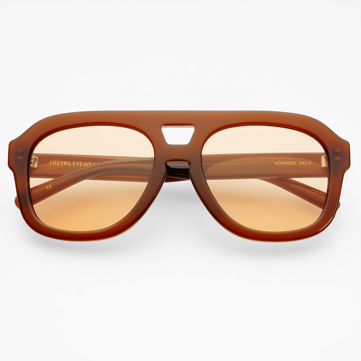 Freyrs Voyager Chocolate Aviator Sunglasses