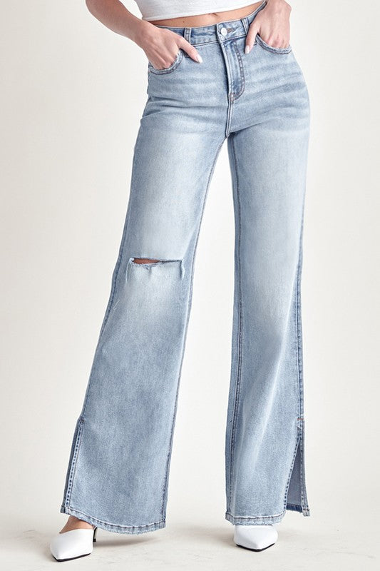 High Rise Wide Leg Jeans