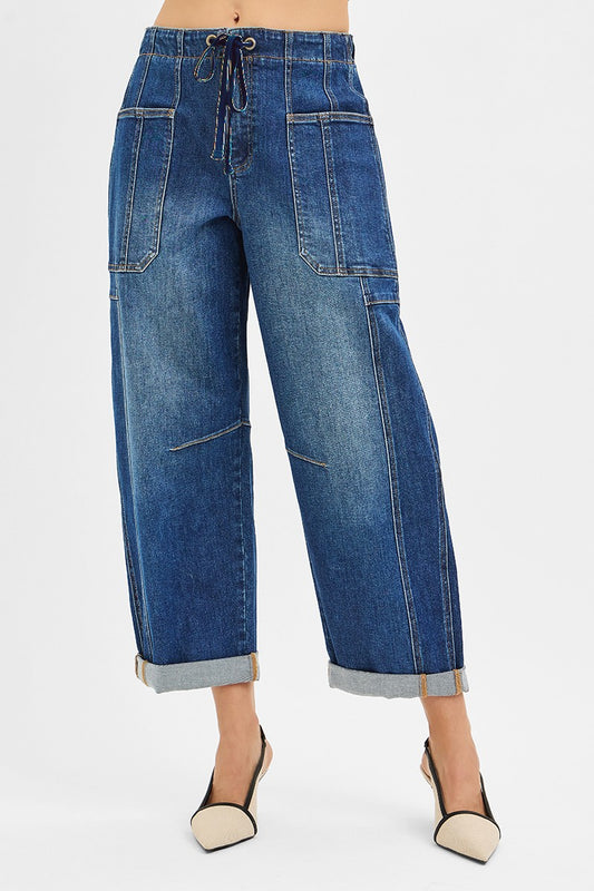 High Rise Barrel Risen Jean