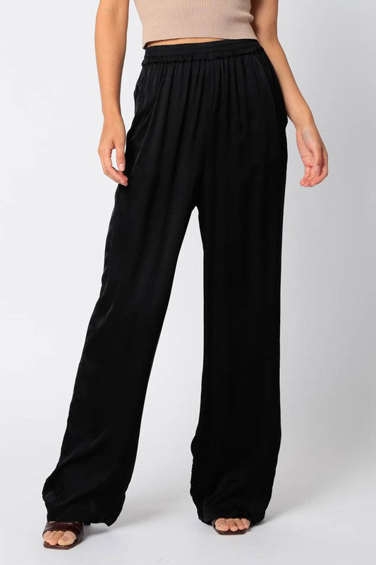 Satin Wide Pants