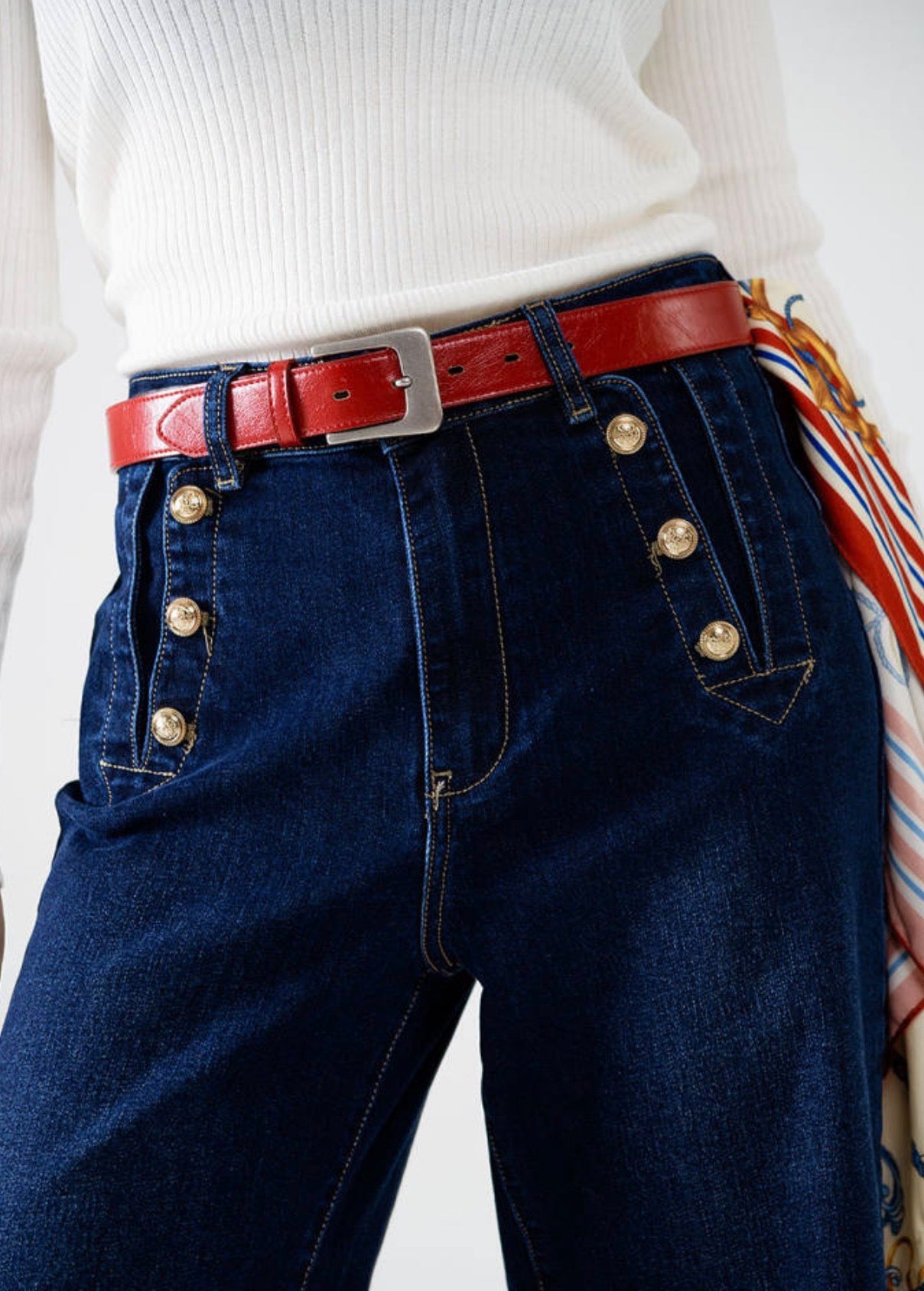 Marine Dark Wide Leg Jean