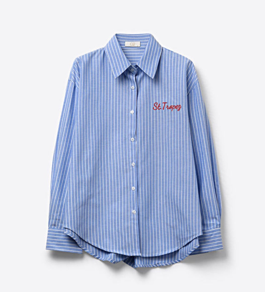 St.Tropez Striped Button Up