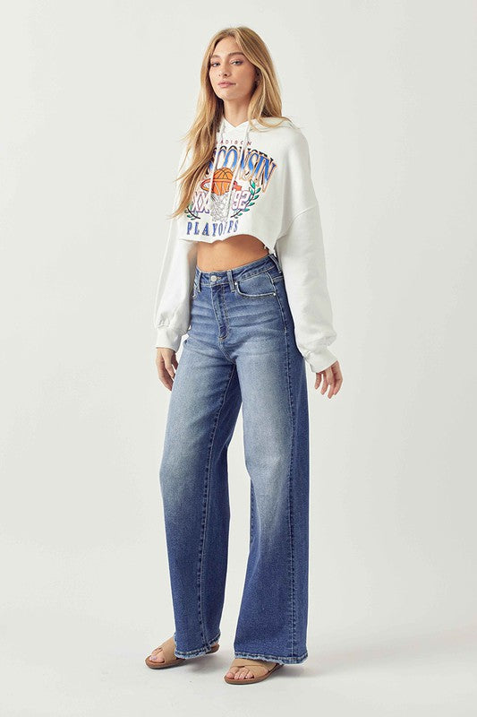 Jhene Wide Flare Jeans