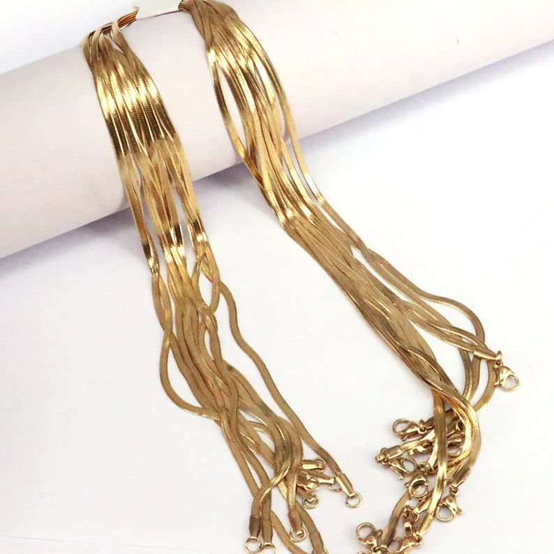 Snake Chain Gold Necklace