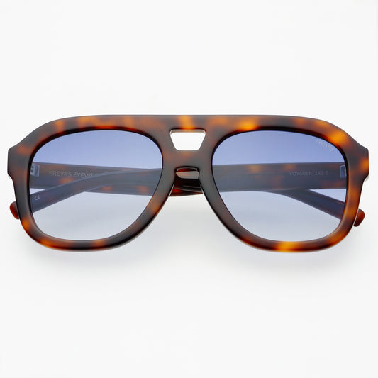 Freyrs Voyager Tortoise Aviator Sunglasses