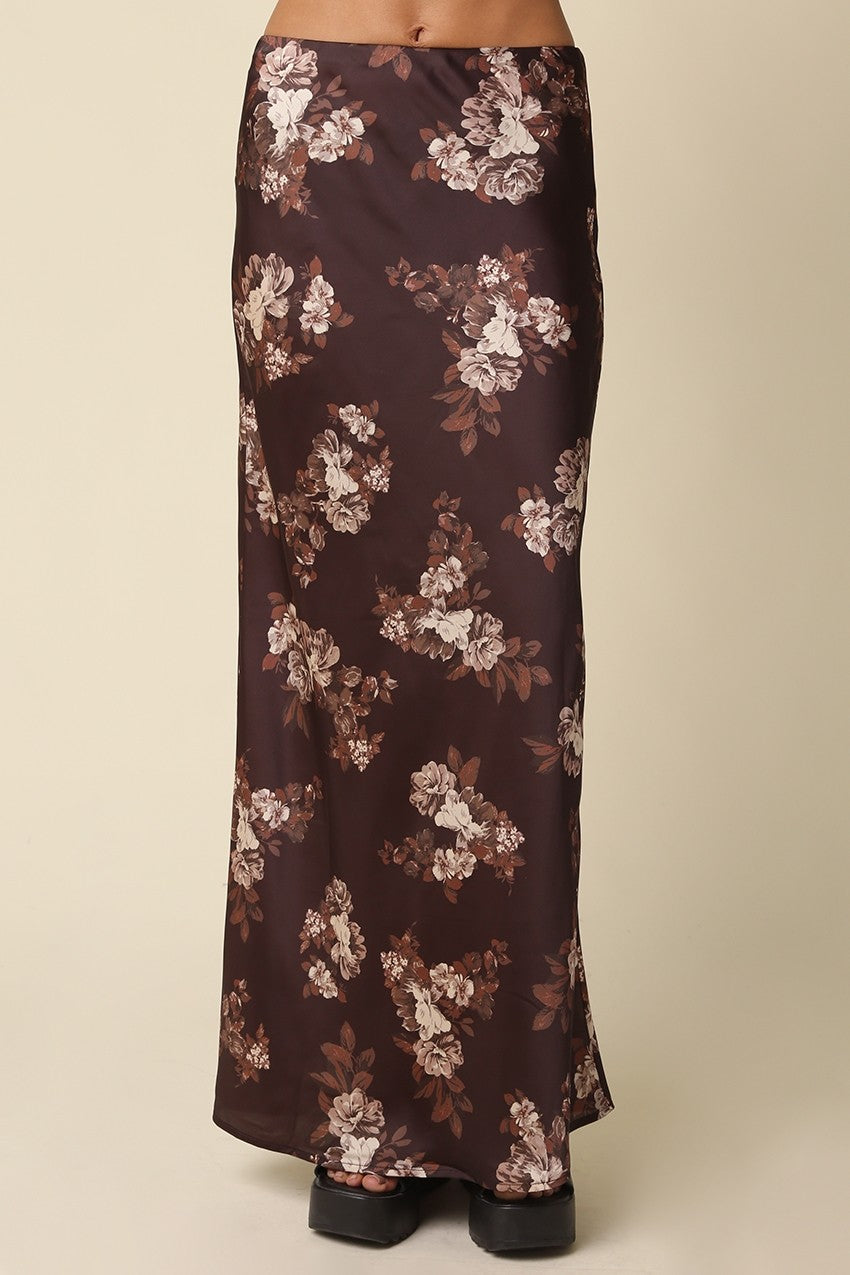 Floral Print Maxi Skirt