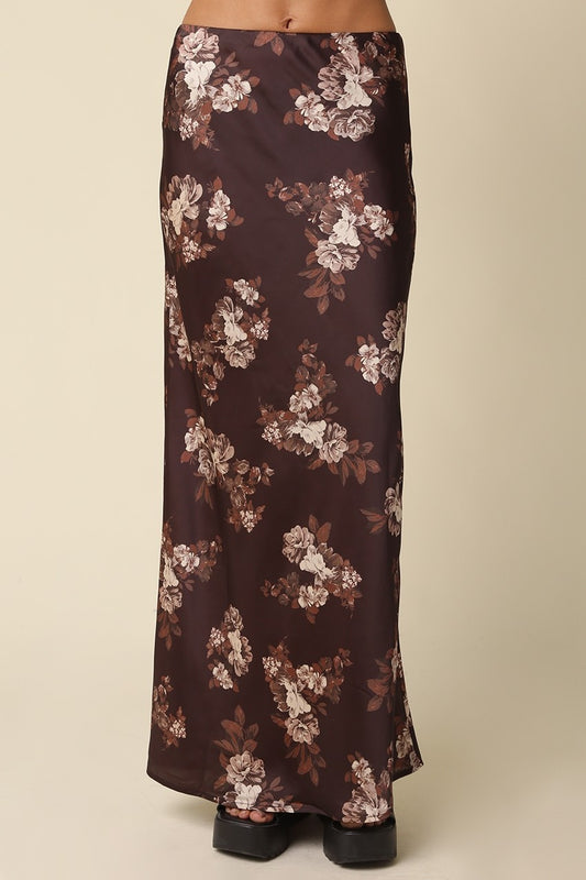 Floral Print Maxi Skirt