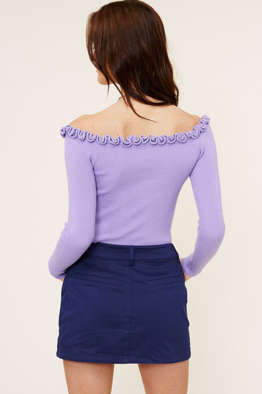 Cayden Off Shoulder Sweater