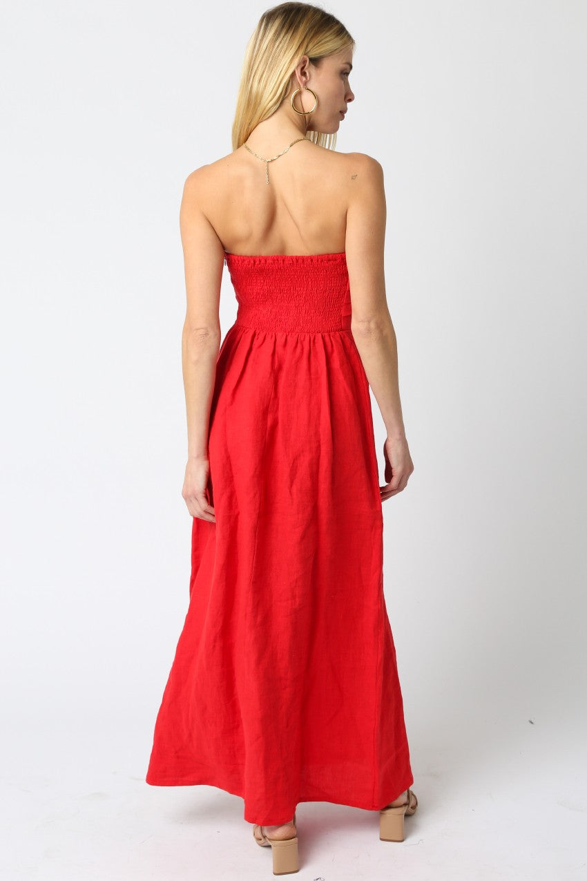 Ann Linen Maxi Dress