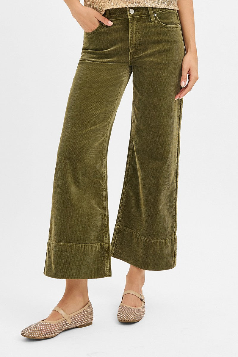 High Rise Corduroy Risen Pants