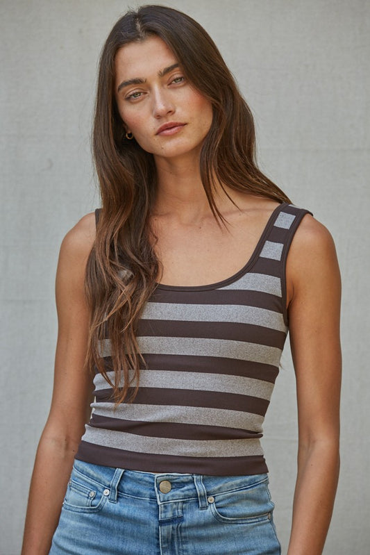 Stripe Padded Tank