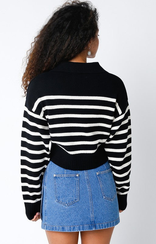 Cici Striped Sweater