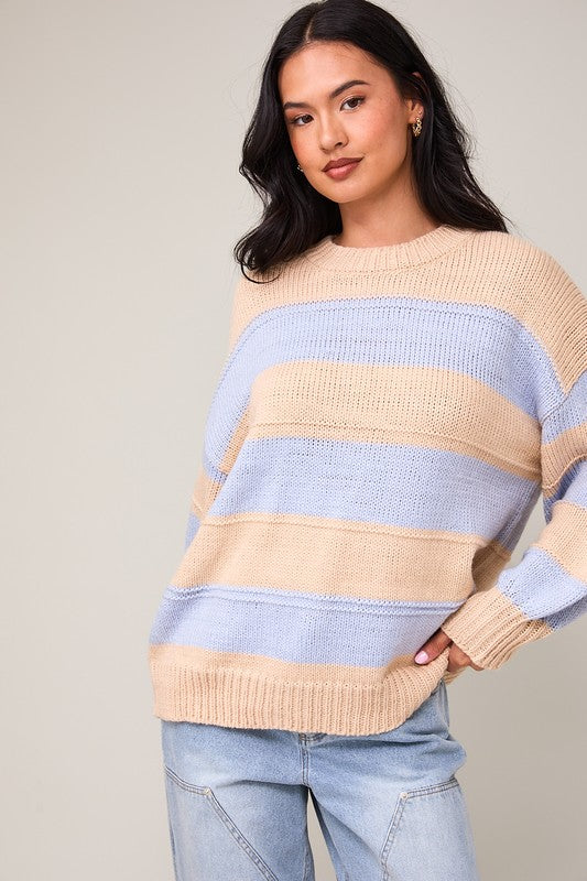 Pastel Chunky Striped Sweater