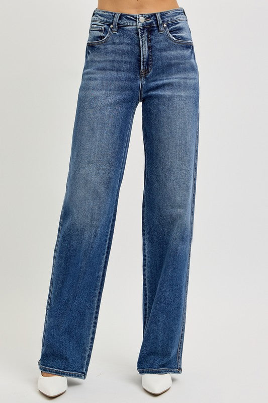 Cool Dark Wash Baggy Jean