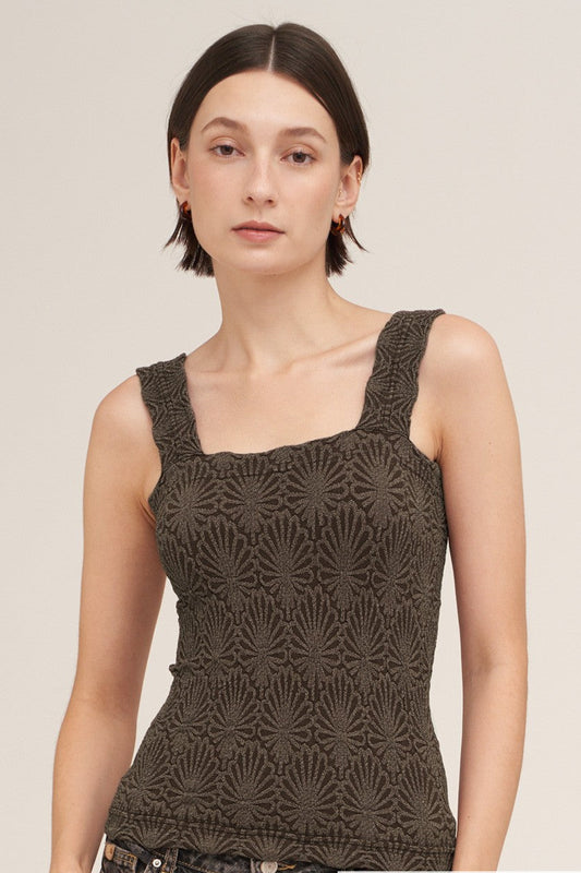 Lace Tank Square Neck