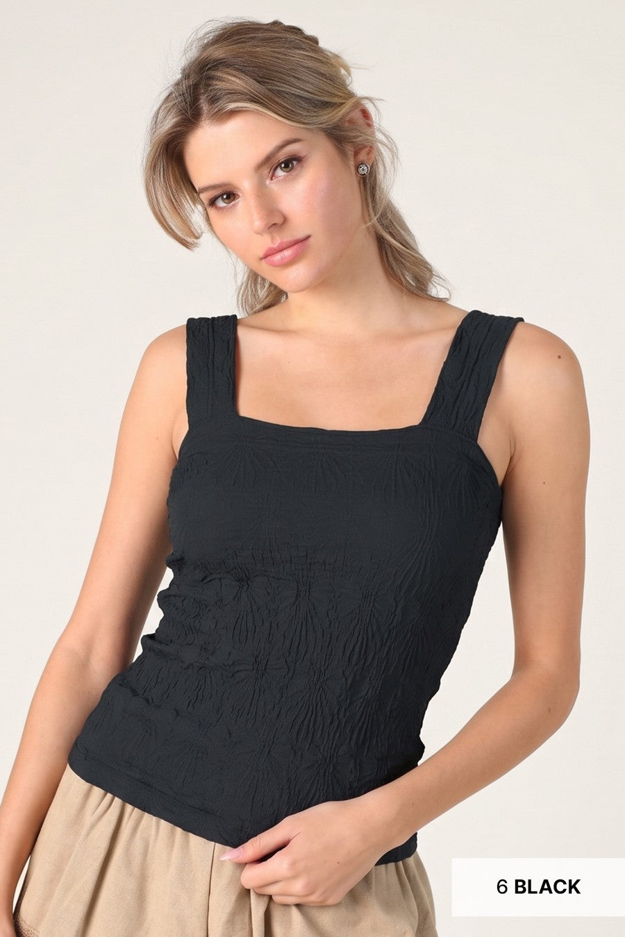 Lace Tank Square Neck