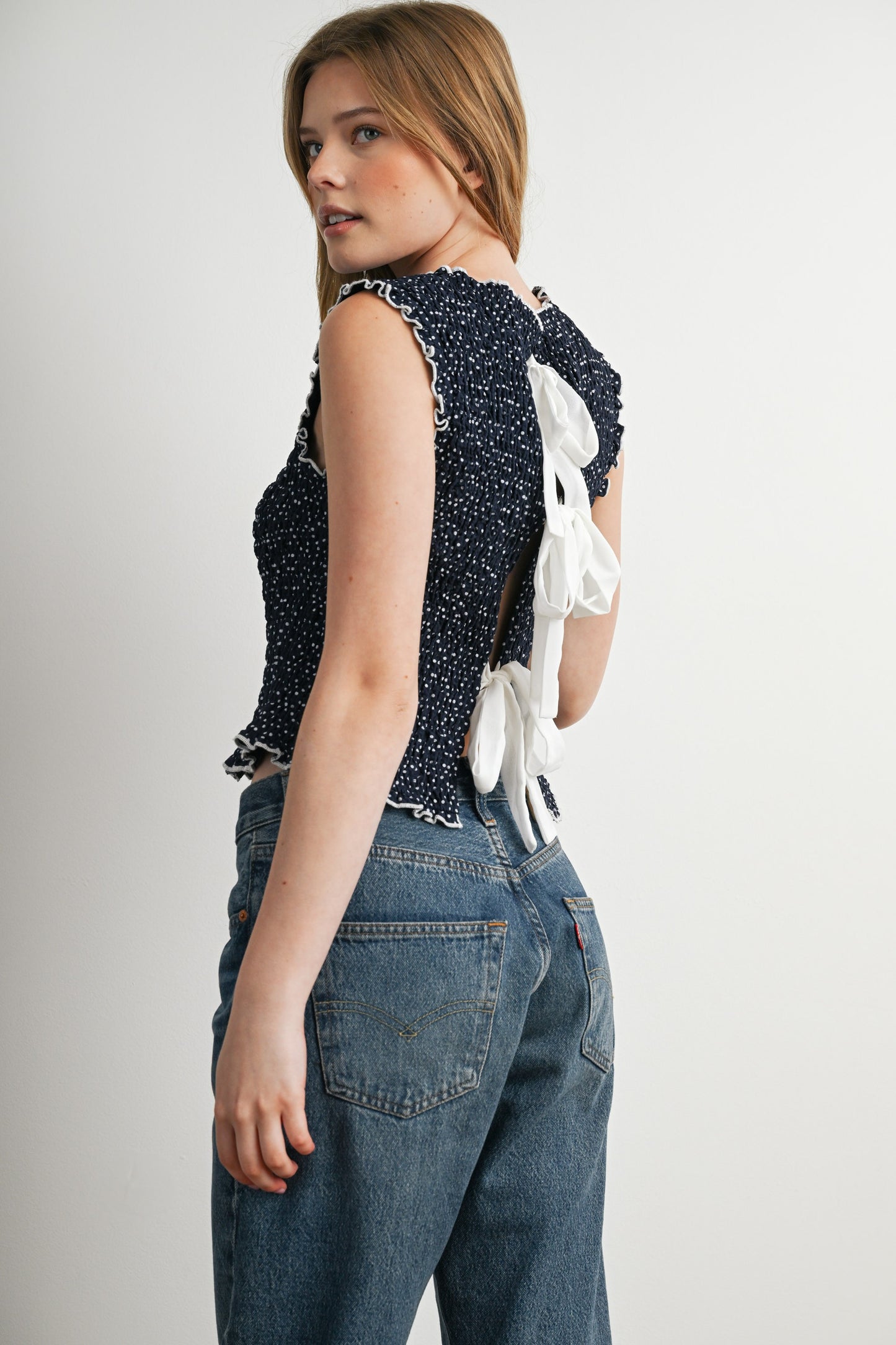 Ribbon-Back Blouse