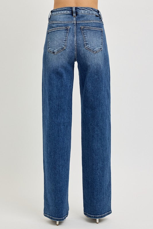 Cool Dark Wash Baggy Jean