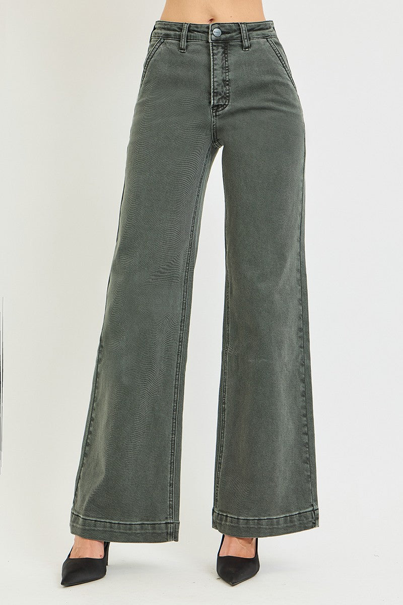 High-Rise Wide Leg Jeans