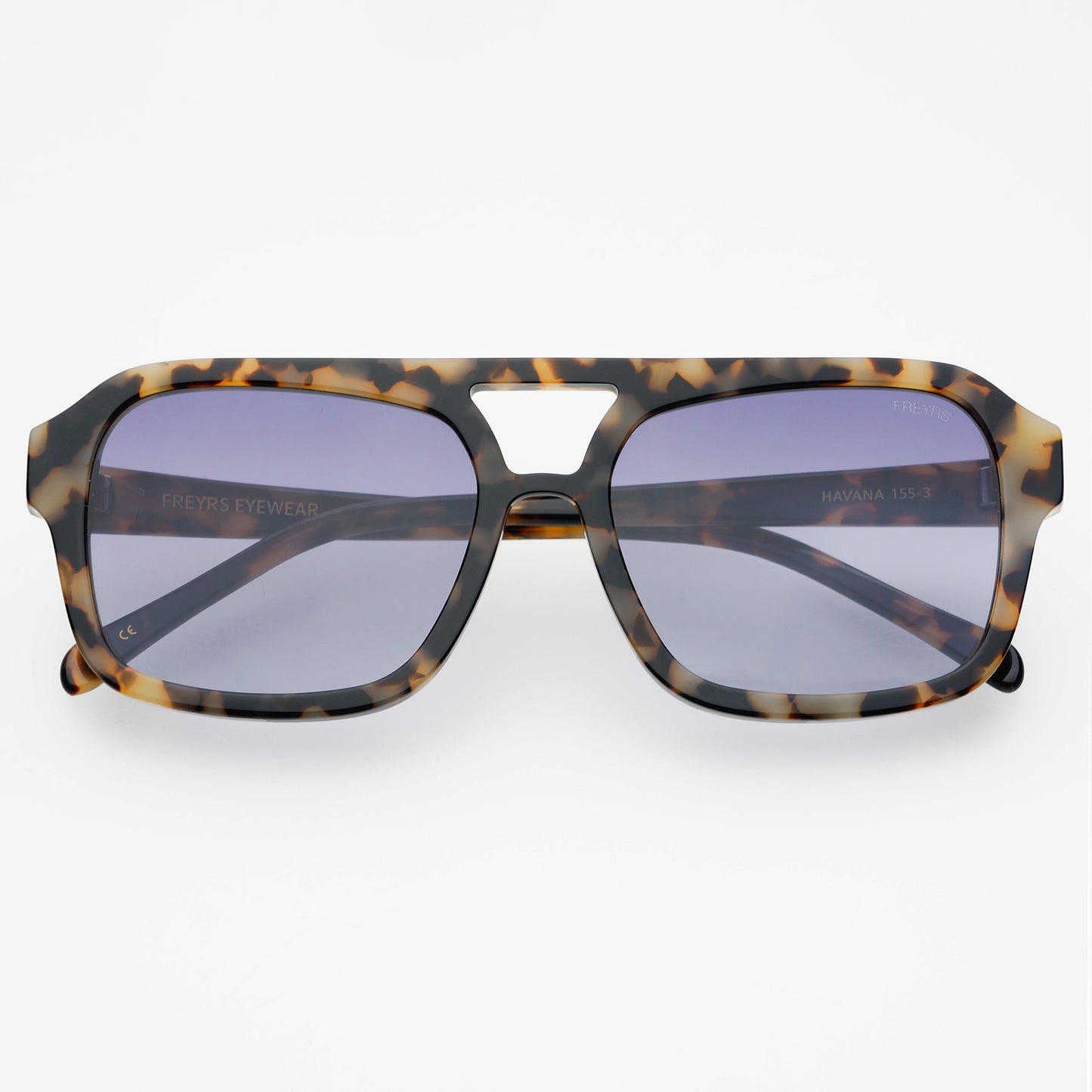 Havana Aviator Acetate Sunglasses
