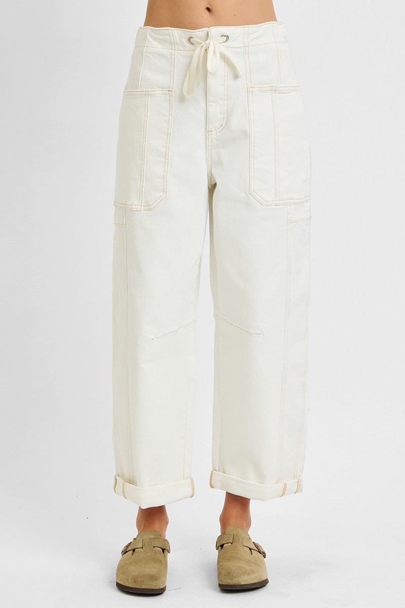 High Rise Barrel Cargo Jean