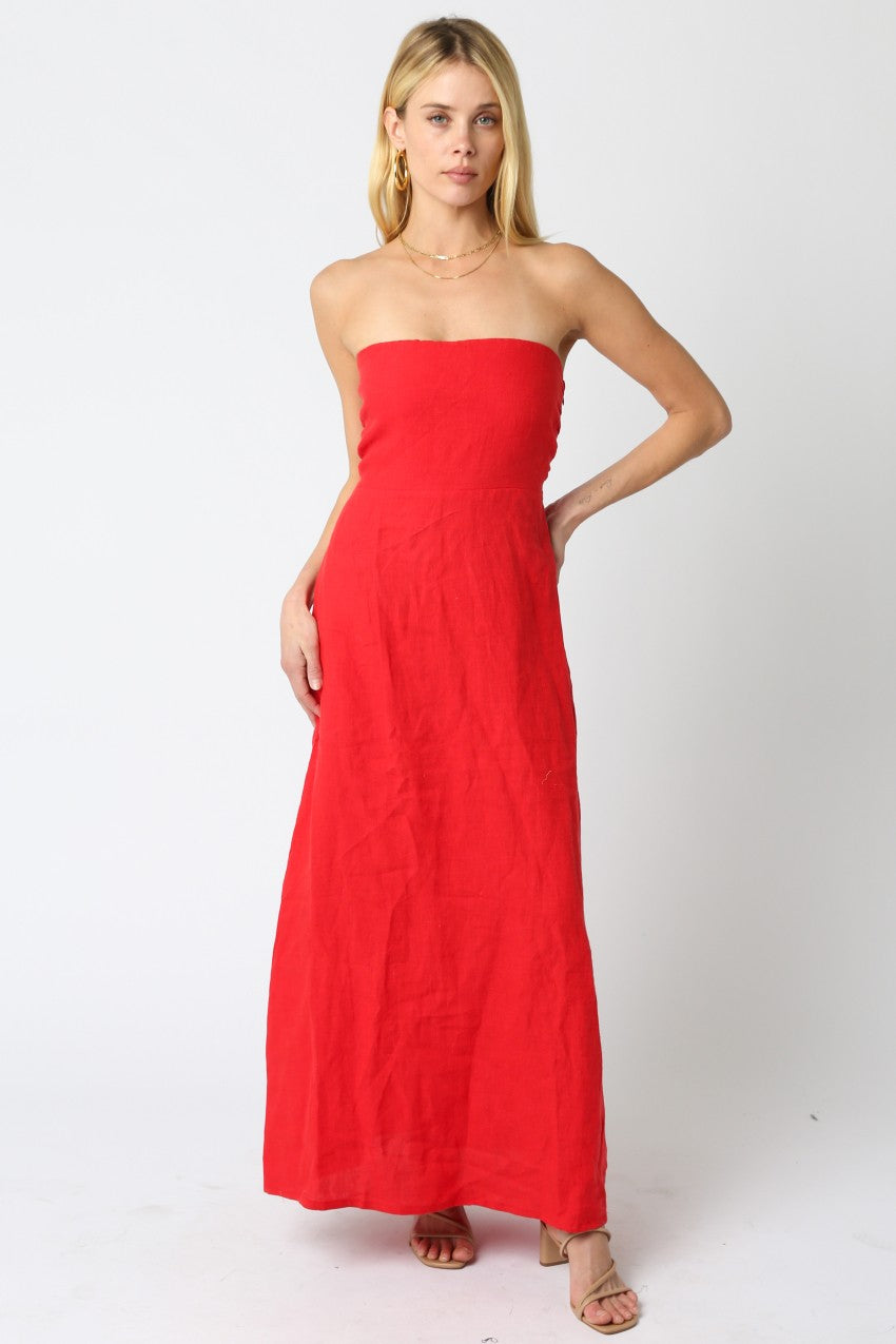 Ann Linen Maxi Dress
