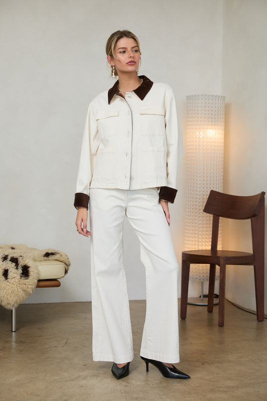 Contrast Barn Jacket