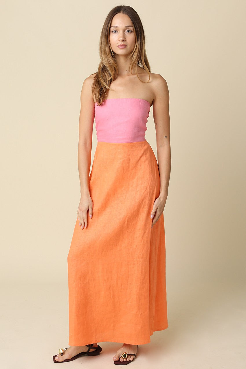 Ann Linen Maxi Dress