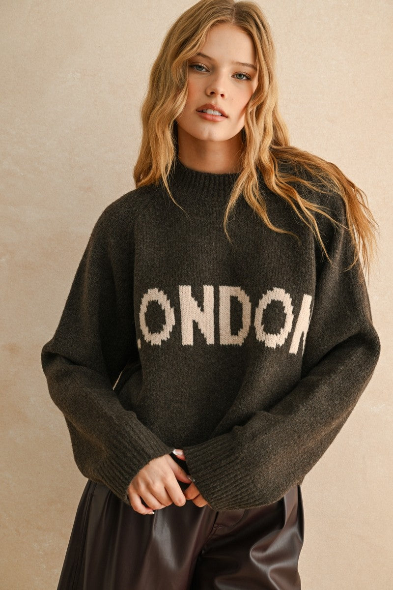 Sweater Letter Top