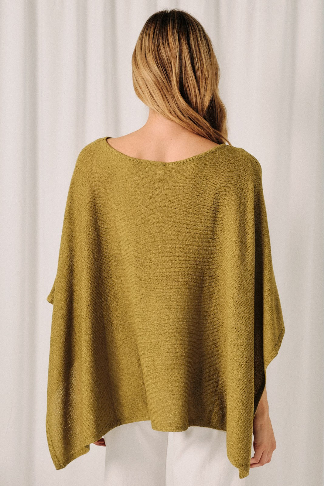 Open Knit Cape Top