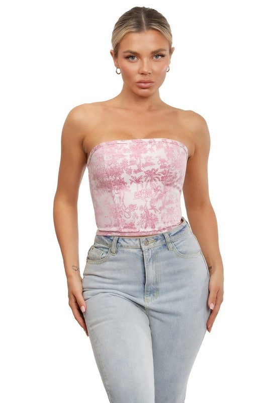 Floral Corset Top