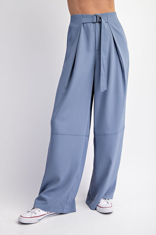 Pleated Belt Detailed Trousers