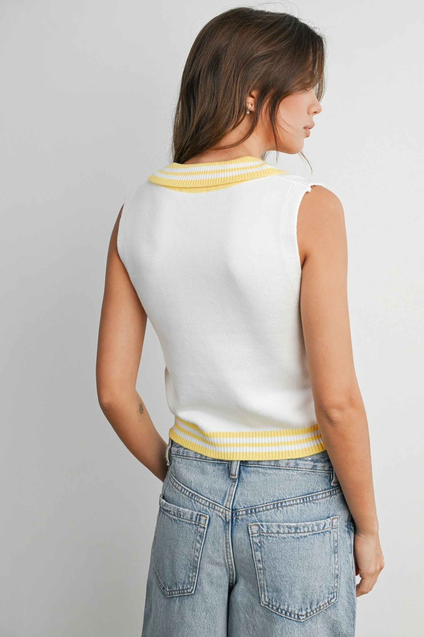 Collared Sweater Tank