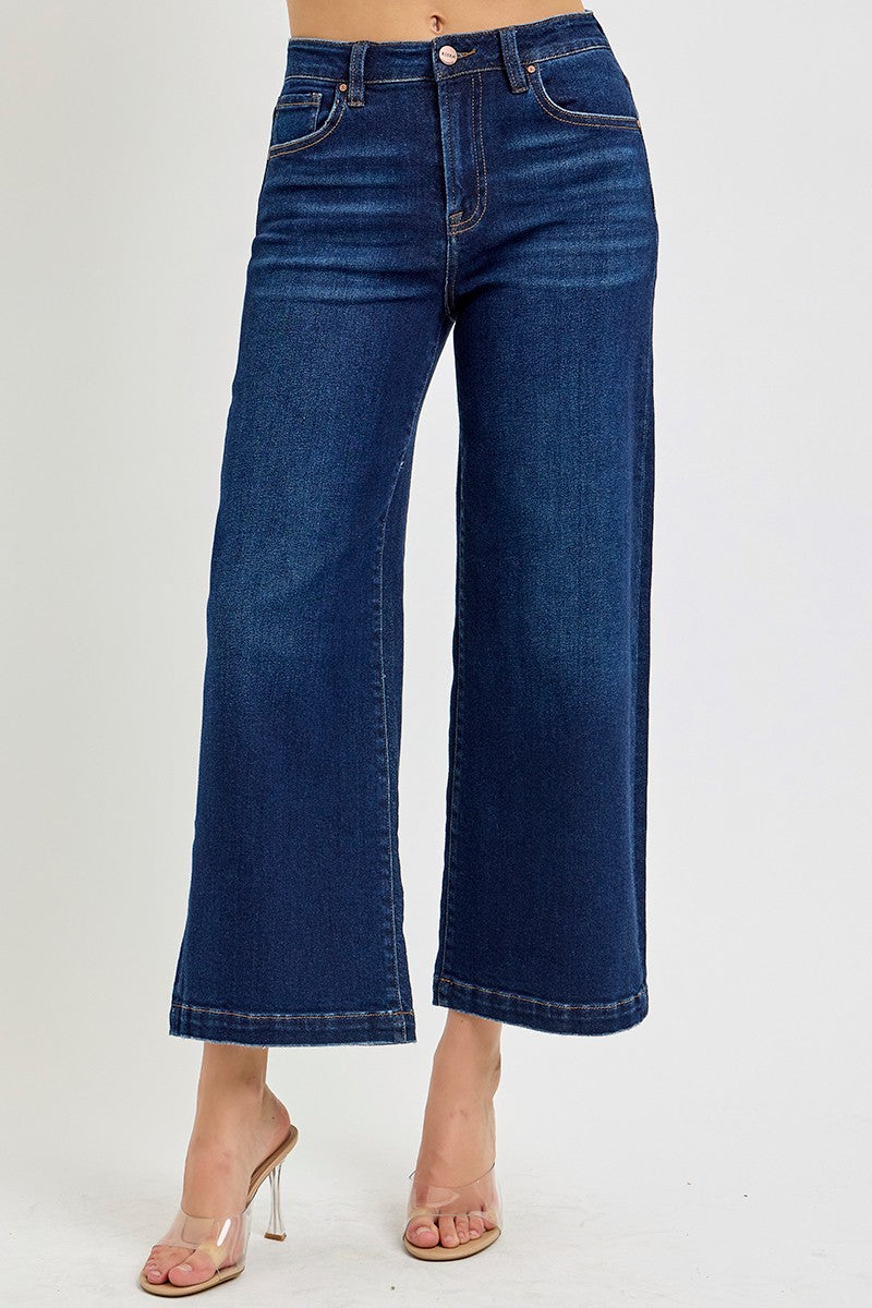 Risen Dark Wash Cropped Jeans