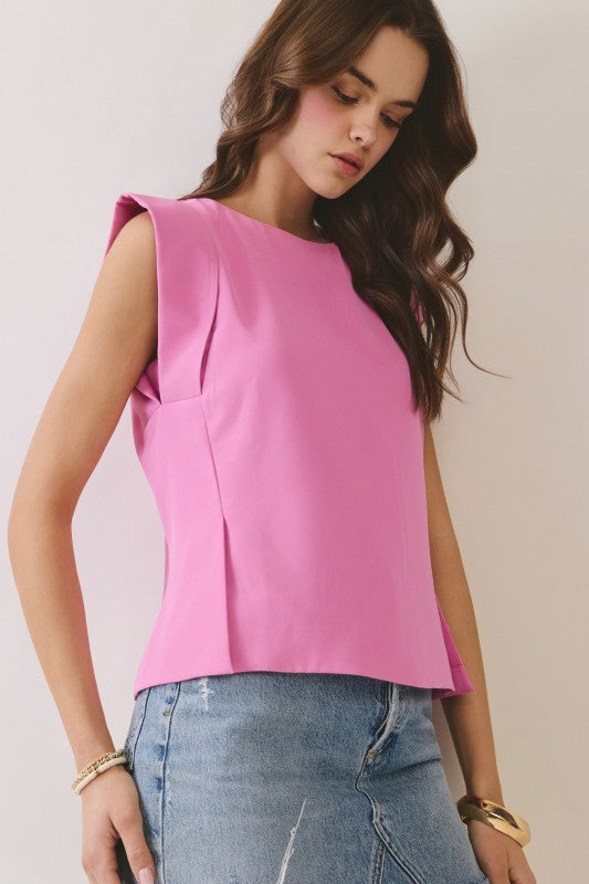 Structured Sleeveless Top